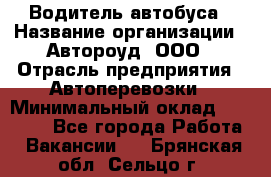 Водитель автобуса › Название организации ­ Автороуд, ООО › Отрасль предприятия ­ Автоперевозки › Минимальный оклад ­ 50 000 - Все города Работа » Вакансии   . Брянская обл.,Сельцо г.